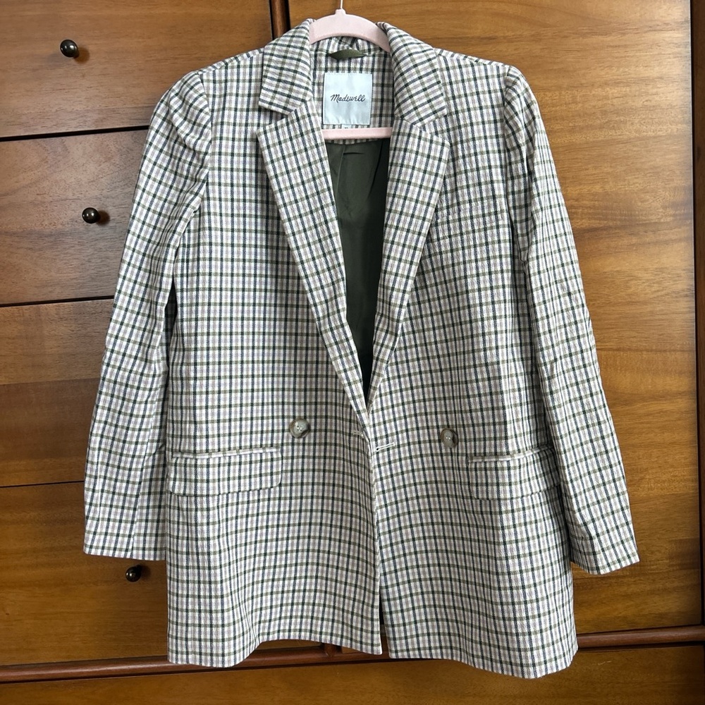 Madewell Houndstooth Blazer